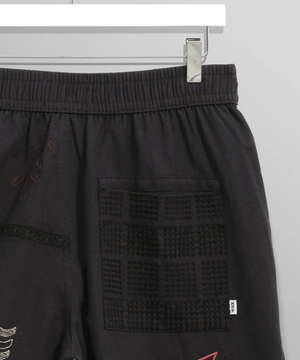 Wax London - Kurt Embroidered Doodle Short
